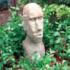Easter Island Heads^Statues & Sculptures Rapa Nui Easter Island Head 52cm Stone Garden Ornament