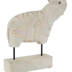 Table Top|Animals^Statues & Sculptures Regal Elephant 42cm Wood Indoor Statue