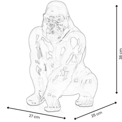 Table Top|Abstract^Statues & Sculptures Regal Orangutan 38cm Multicolour Resin Indoor Sculpture