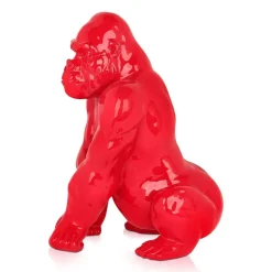Table Top|Animals^Statues & Sculptures Regal Orangutan 38cm Red Resin Indoor Sculpture