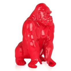 Table Top|Animals^Statues & Sculptures Regal Orangutan 38cm Red Resin Indoor Sculpture