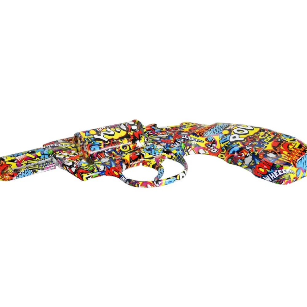 Wall Art|Pop Art^Statues & Sculptures Retro Revolver 32cm Comic Art Resin Wall Sculpture