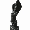 Contemporary|Modern^Statues & Sculptures Reveal Black Marble 170cm Garden Statue on Pedestal