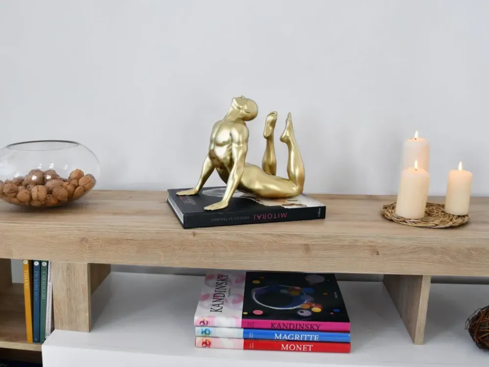 Figurative|Table Top^Statues & Sculptures Rising Core 24cm Gold Resin Indoor Sculpture