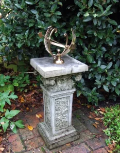 Armillary Sundials^Statues & Sculptures Rocco Armillary Stone Garden Sundial