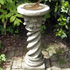 Garden Sundials^Statues & Sculptures Roman Aged Brass Stone Garden Sundial