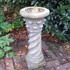 Garden Sundials^Statues & Sculptures Roman Brass Stone Garden Sundial