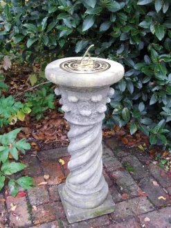Garden Sundials^Statues & Sculptures Roman Brass Stone Garden Sundial