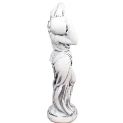 Roman^Statues & Sculptures Roman Goddess with Urn 84cm Stone Resin Garden Statue