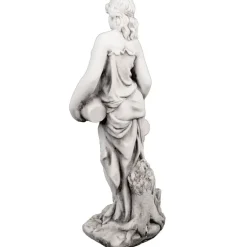 Roman^Statues & Sculptures Roman Goddess with Urns 79cm Stone Resin Garden Statue