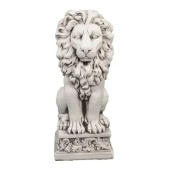 Wildlife|Lions^Statues & Sculptures Royal Lion Antique Stone Garden Statue