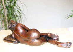 Figurative|Table Top^Statues & Sculptures Sanctuary of Sleep Figurine Bronze Indoor Sculpture