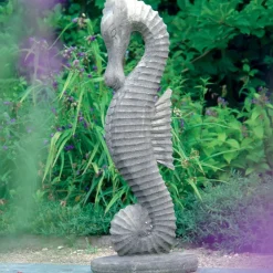 Sealife^Statues & Sculptures Seahorse 94cm Stone Garden Ornament
