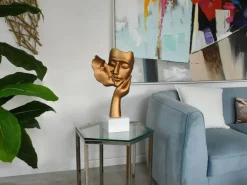 Figurative|Table Top^Statues & Sculptures Secret Kiss 50cm Bronze Resin Indoor Sculpture