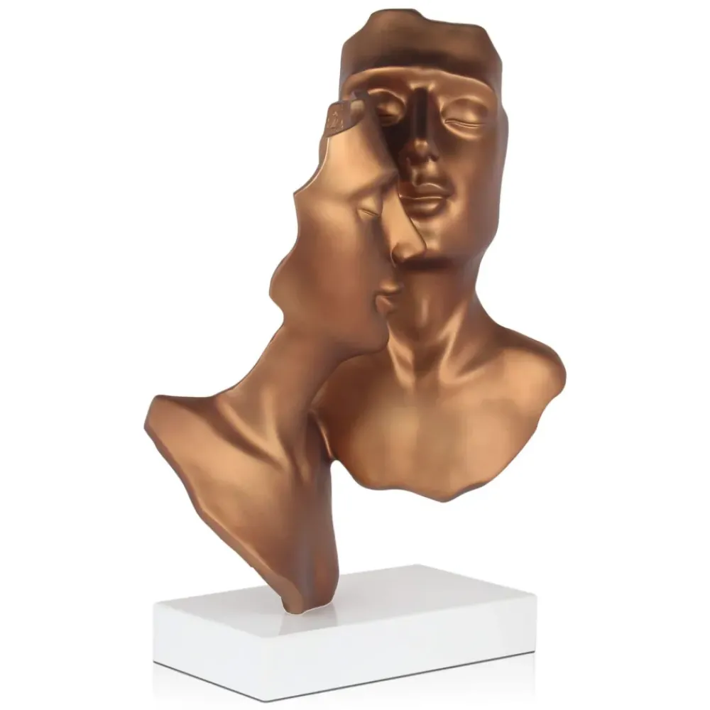 Figurative|Table Top^Statues & Sculptures Secret Lovers 57cm Bronze Resin Indoor Sculpture