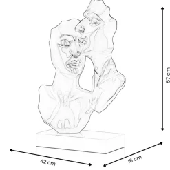 Figurative|Table Top^Statues & Sculptures Secret Lovers 57cm Bronze Resin Indoor Sculpture