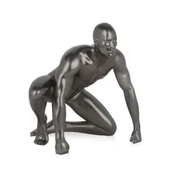 Figurative|Table Top^Statues & Sculptures Shadow Protector 24cm Anthracite Resin Indoor Sculpture