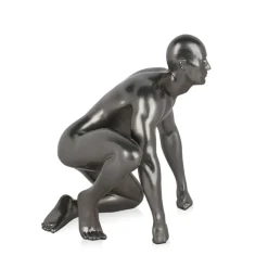 Figurative|Table Top^Statues & Sculptures Shadow Protector 24cm Anthracite Resin Indoor Sculpture