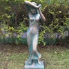 Greek^Statues & Sculptures Shy Maiden 85cm Aged Bronze Resin Garden Statue