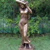 Greek^Statues & Sculptures Shy Maiden 155cm Bronze Marble Resin Garden Statue