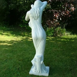 Greek^Statues & Sculptures Shy Maiden 85cm Marble Resin Garden Statue