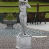 Greek^Statues & Sculptures Shy Maiden on Pedestal 150cm Stone Garden Statue