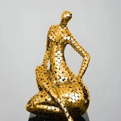 Table Top|Floor Standing^Statues & Sculptures Silent Soul 81cm Gold Metal Indoor Sculpture
