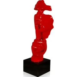 Figurative|Table Top^Statues & Sculptures Silent Warrior 48cm Red Resin Indoor Sculpture