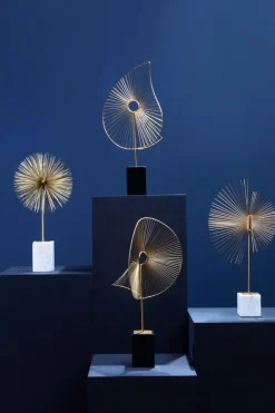 Table Top|Abstract^Statues & Sculptures Solar Flare 66cm Gold Metal Indoor Sculpture