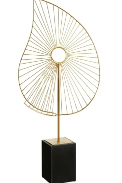 Table Top|Abstract^Statues & Sculptures Solar Interlace 70cm Gold Metal Indoor Sculpture