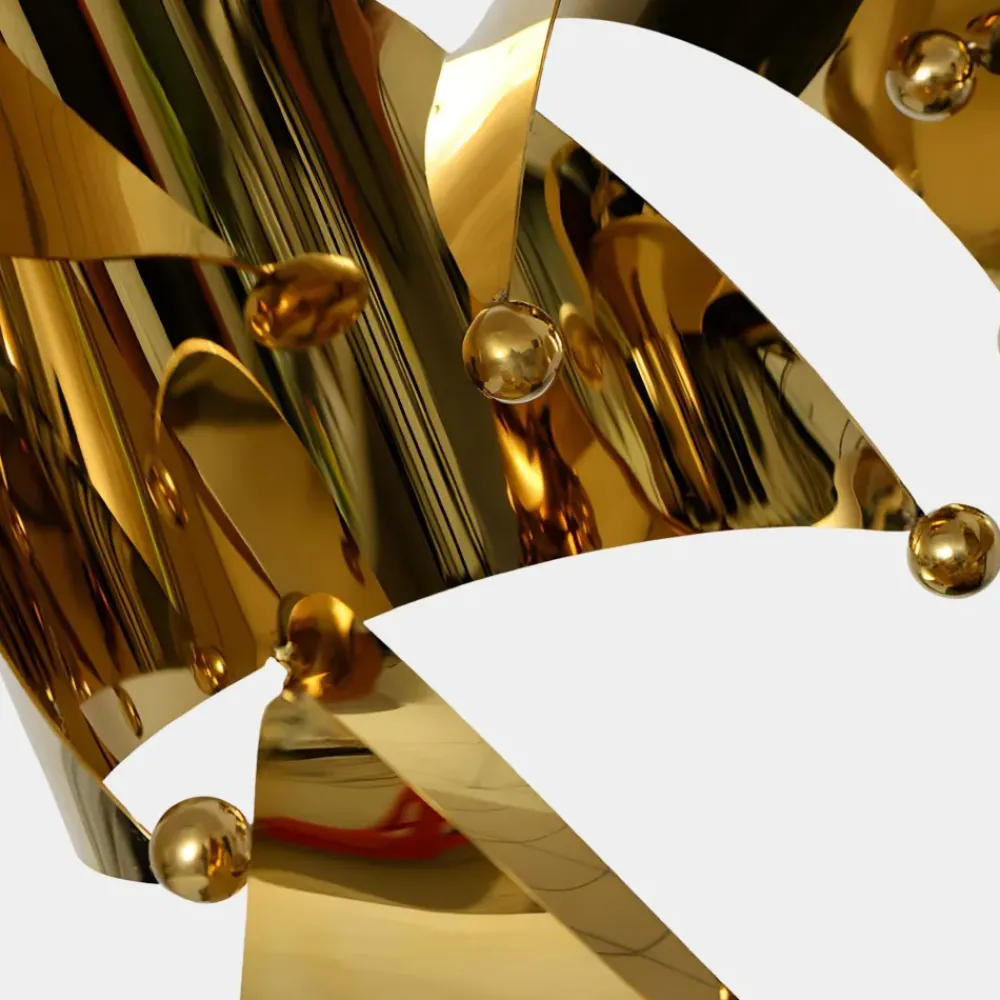 Table Top|Abstract^Statues & Sculptures Spacial Drift 59cm Gold Metal Indoor Sculpture