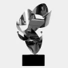 Table Top|Abstract^Statues & Sculptures Spacial Drift 57cm Silver Metal Indoor Sculpture