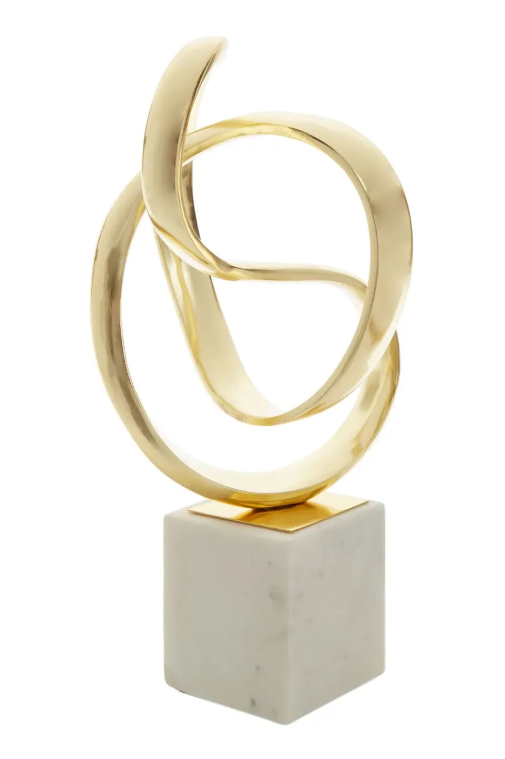 Table Top|Abstract^Statues & Sculptures Spiral Symphony 34cm Gold Metal Indoor Sculpture