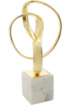 Table Top|Abstract^Statues & Sculptures Spiral Symphony 34cm Gold Metal Indoor Sculpture