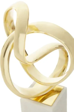 Table Top|Abstract^Statues & Sculptures Spiral Symphony 34cm Gold Metal Indoor Sculpture