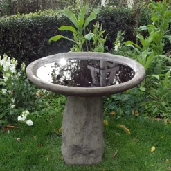 Bird Baths^Statues & Sculptures Staddle Design Stone Garden Birdbath