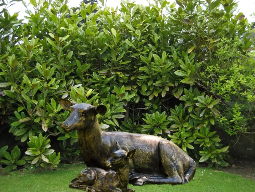 Stags & Deers^Statues & Sculptures Stag Doe & Fawn Collection Bronze Metal Garden Statues