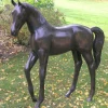 Horses^Statues & Sculptures Standing Foal Bronze Metal Garden Statue