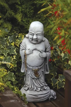 Buddha^Statues & Sculptures Standing Stone Buddha Garden Ornament