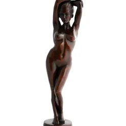 Figurative|Table Top^Statues & Sculptures Standing Woman Bronze Indoor Sculpture