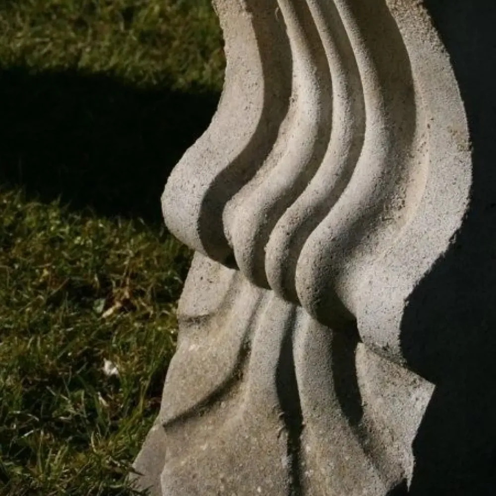 Stone Benches^Statues & Sculptures Straight Ivy Stone Garden Bench