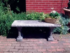 Stone Benches^Statues & Sculptures Straight Pattern Top Stone Garden Bench