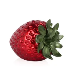 Table Top|Contemporary^Statues & Sculptures Strawberry Pop 24cm Red Resin Indoor Sculpture