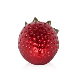 Table Top|Contemporary^Statues & Sculptures Strawberry Pop 24cm Red Resin Indoor Sculpture