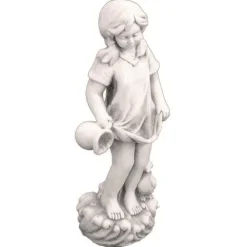 Children^Statues & Sculptures Summer Girl 71cm Stone Resin Garden Statue