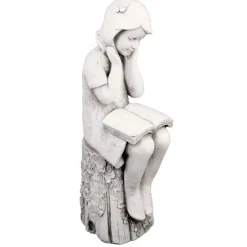 Children^Statues & Sculptures Summer Reading Girl 86cm Stone Resin Garden Statue