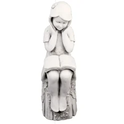 Children^Statues & Sculptures Summer Reading Girl 86cm Stone Resin Garden Statue