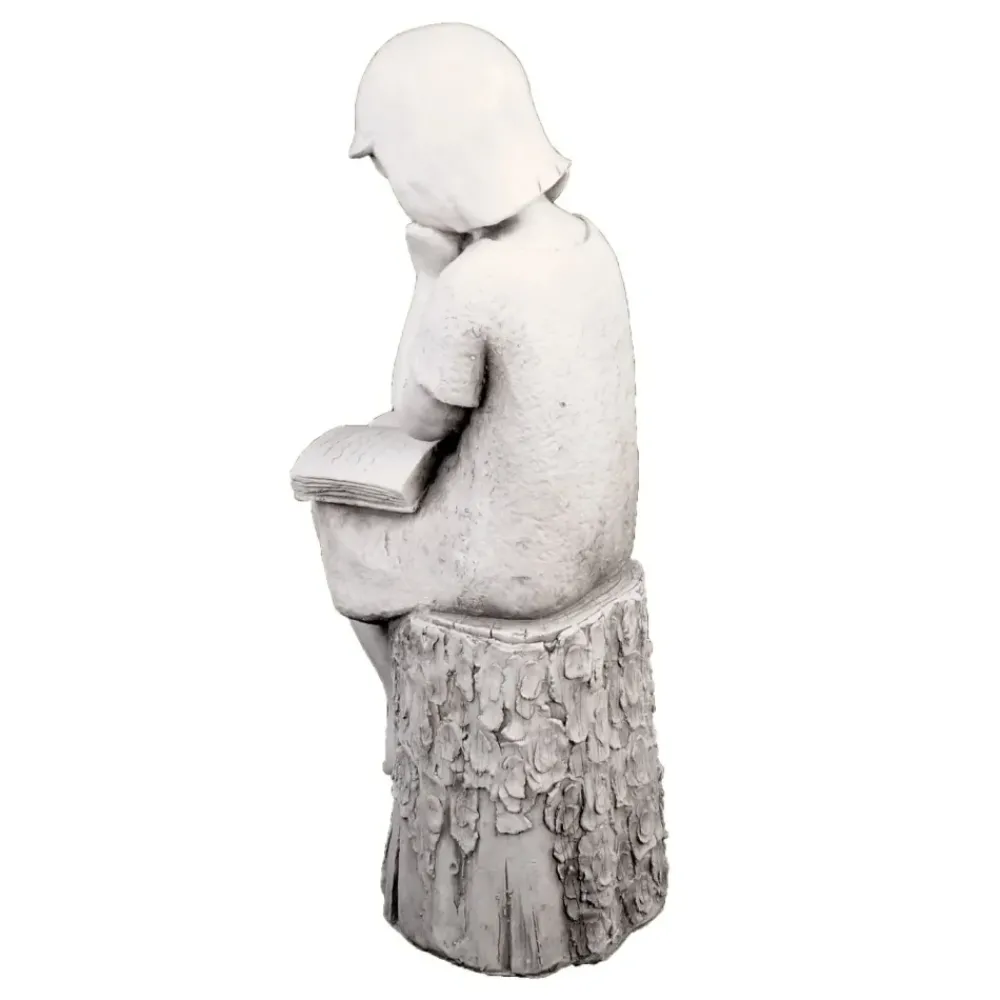 Children^Statues & Sculptures Summer Reading Girl 86cm Stone Resin Garden Statue