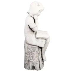 Children^Statues & Sculptures Summer Reading Girl 86cm Stone Resin Garden Statue