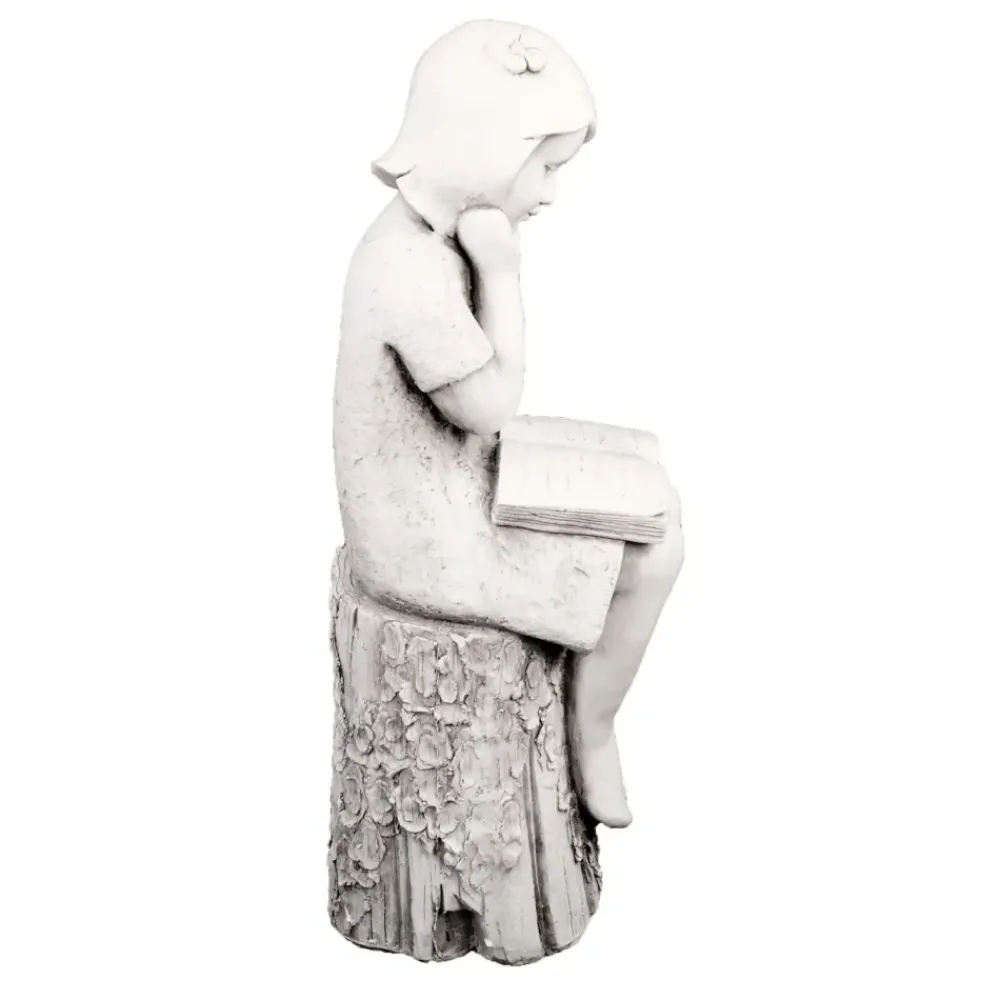 Children^Statues & Sculptures Summer Reading Girl 86cm Stone Resin Garden Statue
